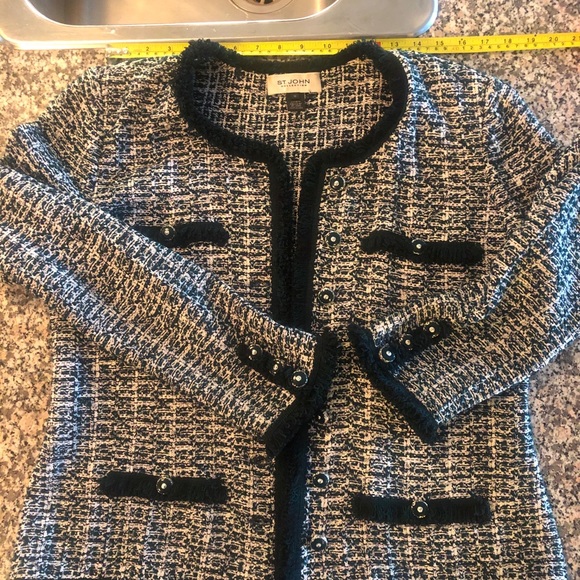 🔥St John Collection Knit Blazer & Matching Skirt - Picture 7 of 15